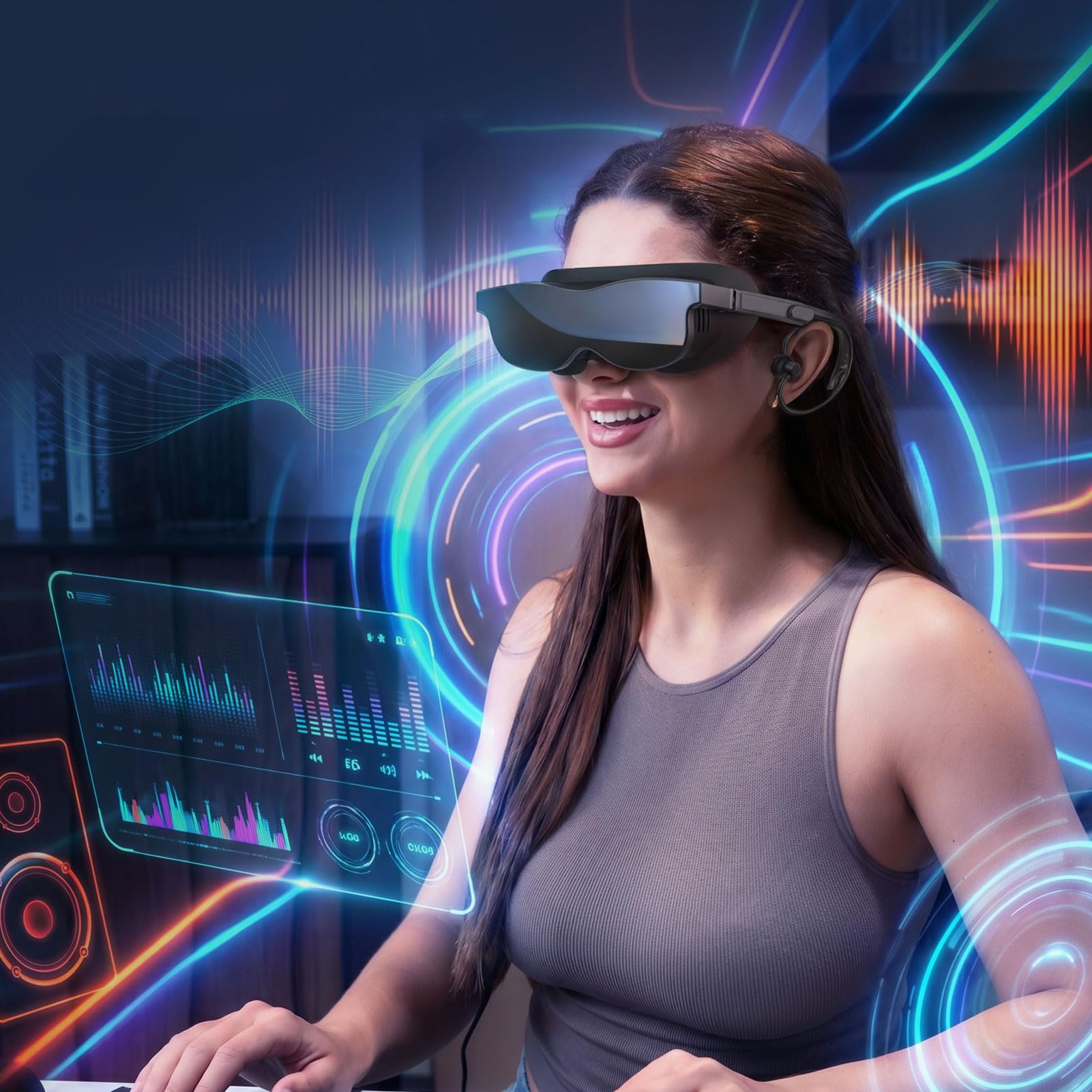 Occhiali VR 2W, Display TFT LCD Veloce, per Esperienza Visiva Immersiva