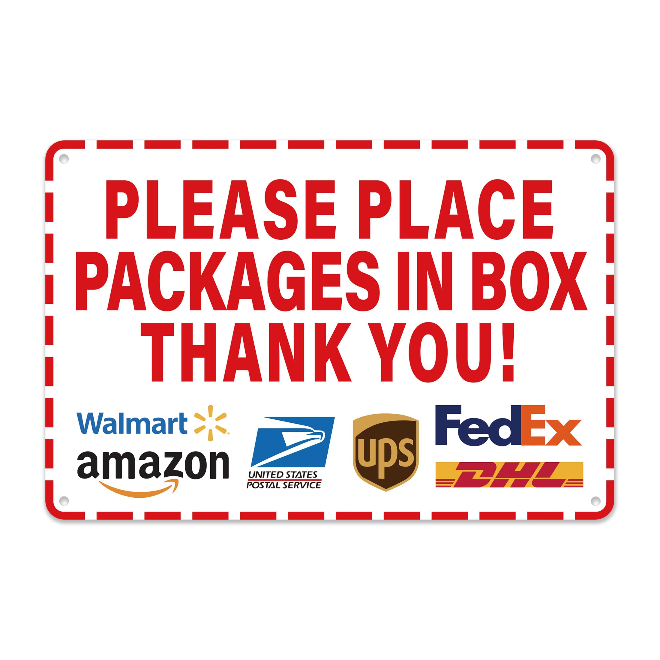 Please Leave Packages and Deliveries Here Sign，Self-Adhesive Waterproof and Durable Place Packages in Box Sign, Please Delivery Packages in Box Sticker for Home, Office, Shop, Door