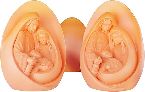 Miniatura 4 de Molde de resina para belén de 4 pulgadas molde de resina de la familia Baby Jesus molde de escultura de escena de natividad molde de silicona para