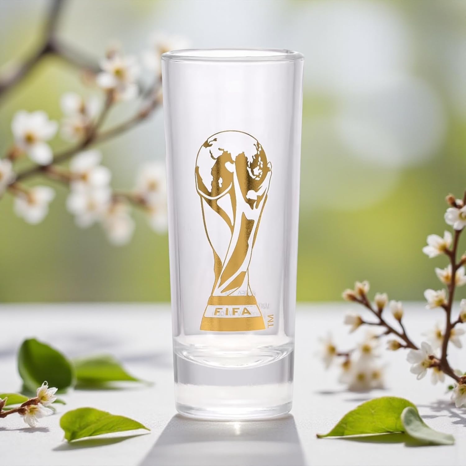 Official FIFA World Cup 2026 Edition - 2oz Tall Gold Embossed Trophy Shot Glass – Rare Collector’s Item – Perfect for Tailgates, FIFA Parties, Mancaves or Bars Gift for Soccer Fans - Image 3
