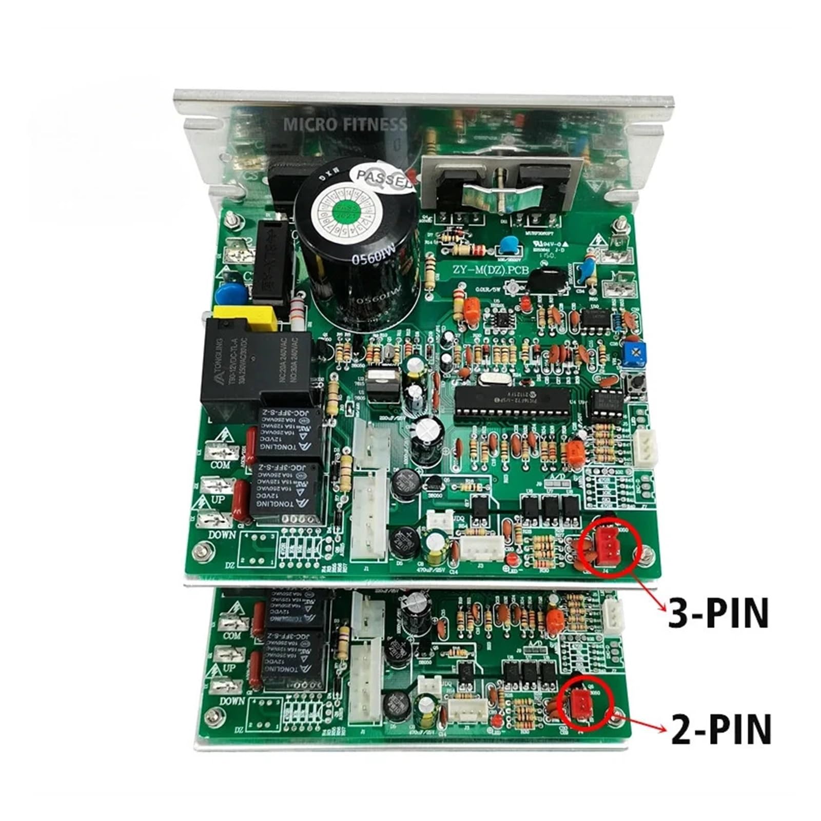 Contrôleur de Moteur de Tapis Roulant ZY-M(DZ).PCB - Compatible avec Shua - Carte de Commande de Tapis Roulant - Carte mère de Pilote de Tapis Roulant ZY-M(2 pin)