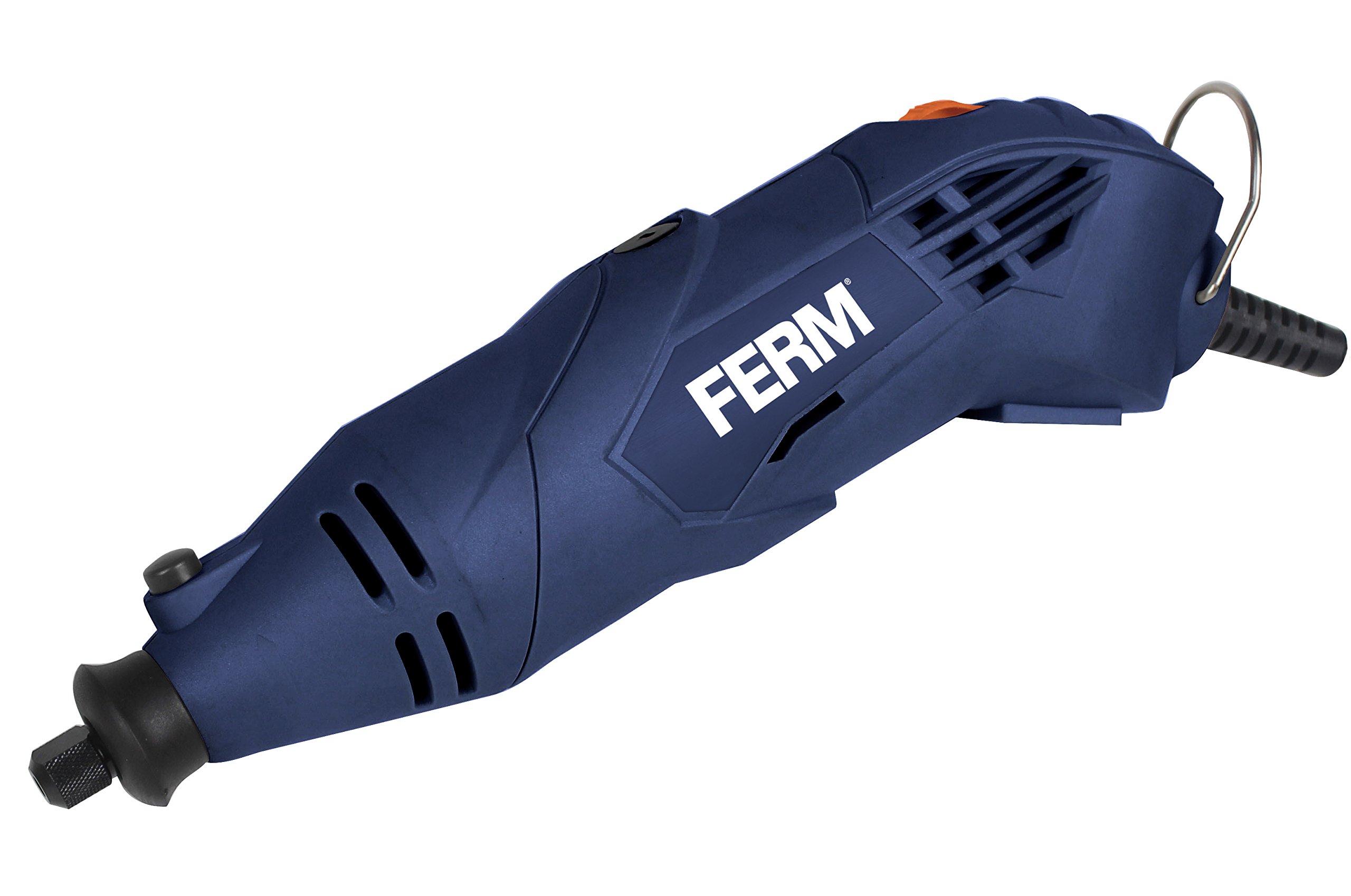 FERM Utensile multifunzione 160W con albero flessibile e supporto da tavolo – Velocità variabile – 40 accessori – In valigetta