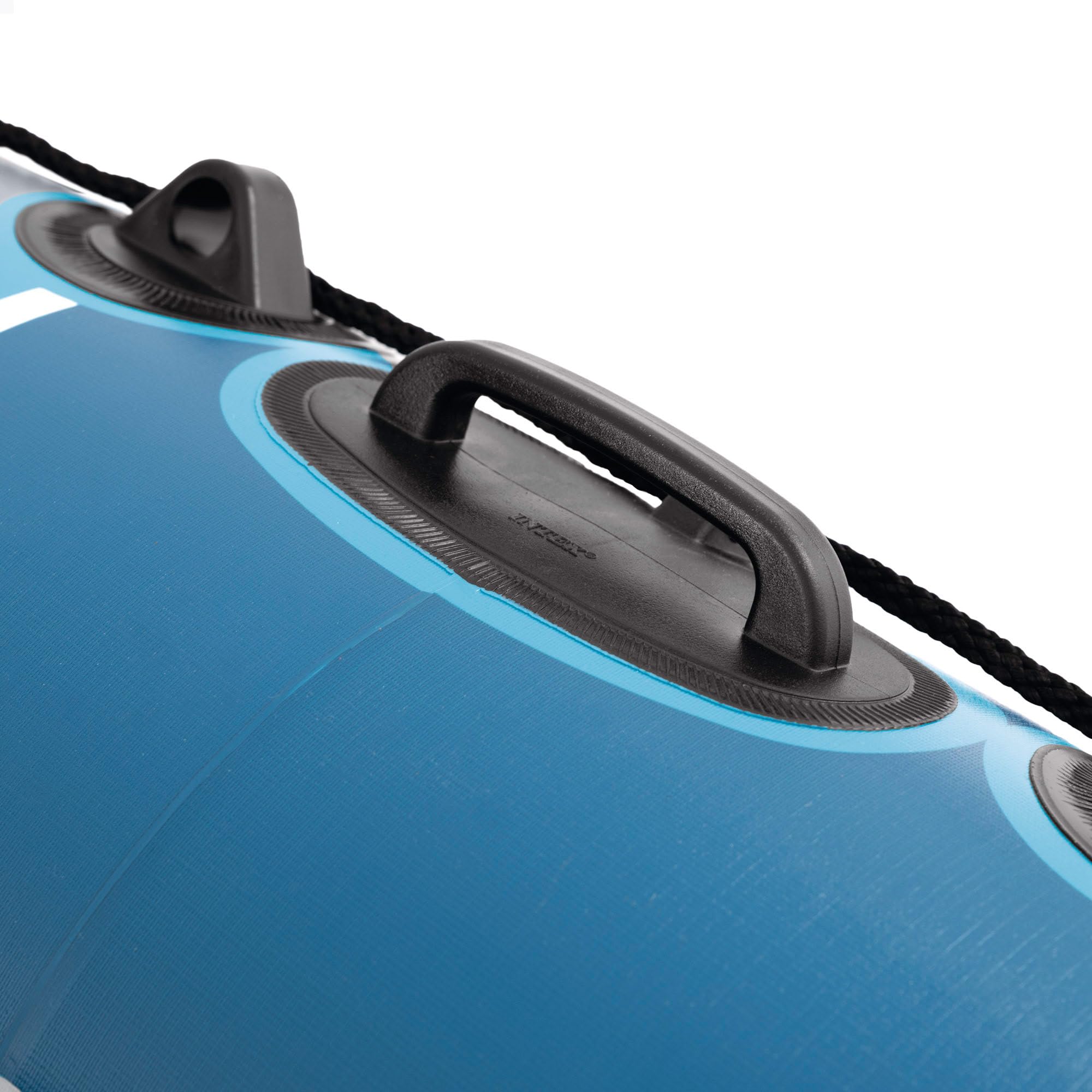Intex Barca Hinchable, Excursion 4, 315x165x43 cm, Máx. 500 kg, para 4 Personas, Incluye remos y Asientos, Bomba de inflado, Parche reparación, 3 cámaras de Aire, Pesca o recreo