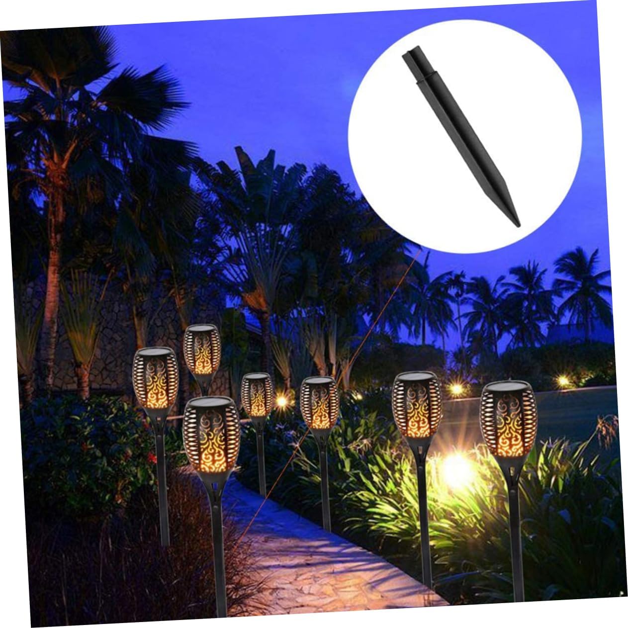 BESPORTBLE 1set Solar Light Stake Replacement Spike Extension Tube for Outdoor Garden Lamp Solar Light Parts for Lawn Pathway and Landscaping Needs