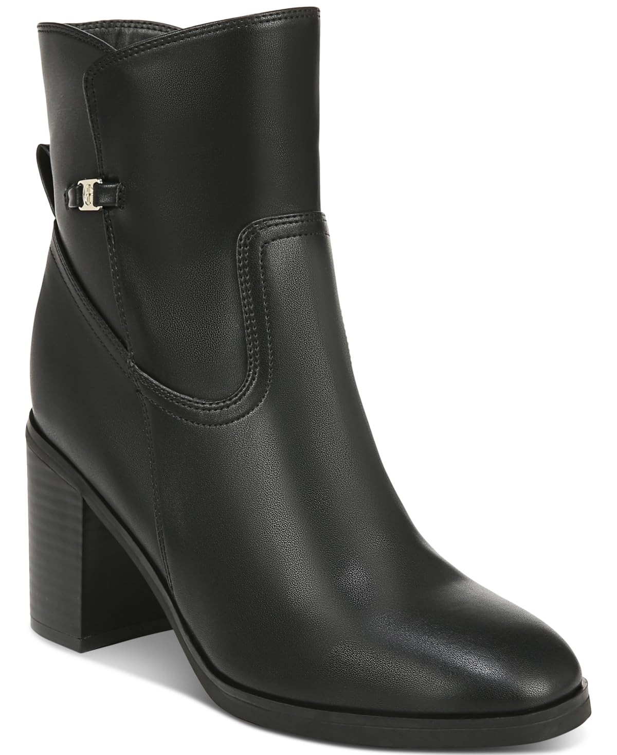 Giani Bernini Womens Olaa Memory Foam Block Heel Dress Booties Black 9 5 Medium B M