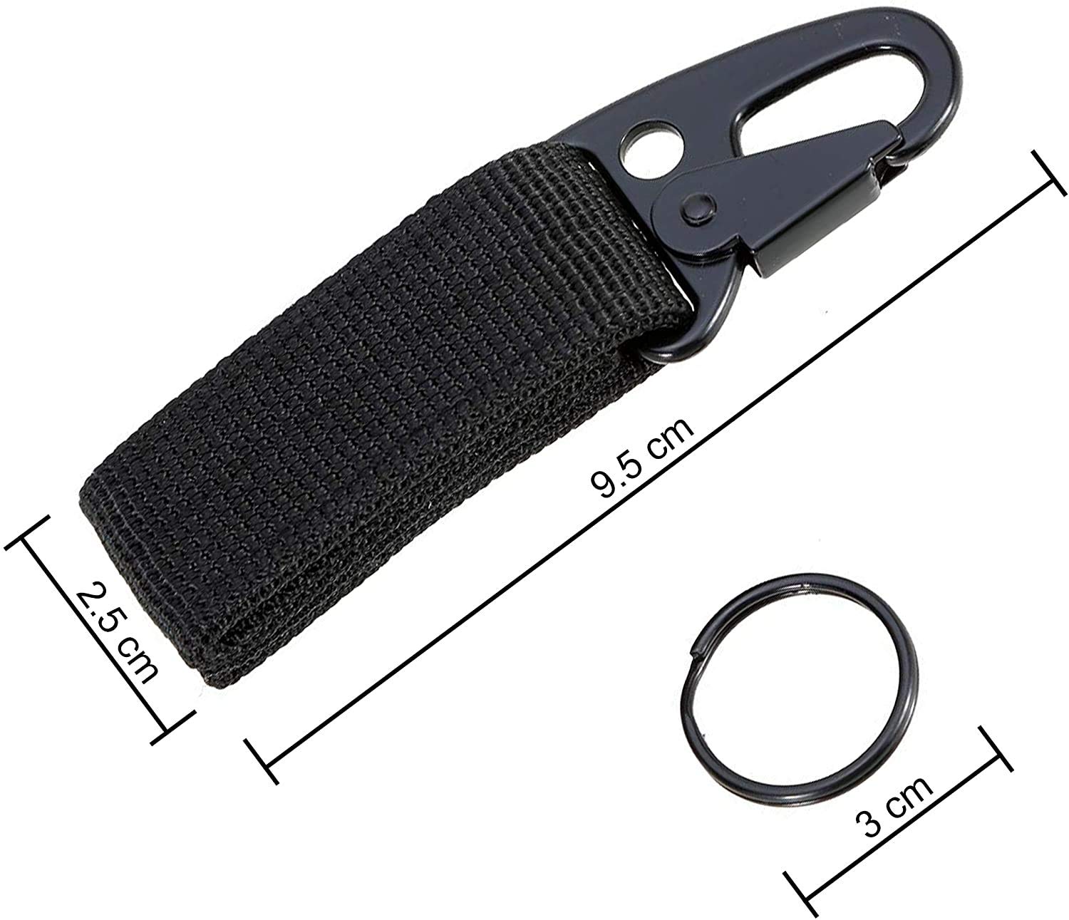 Lot De 4 Mousquetons De Ceinture Tactiques En Nylon – Boucles à Dégagement Rapide Pour Sac à Dos Et Camping