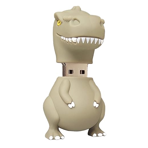 Birthday gift USB Dinosaur 8GB 3D Cool Cartoon Cute USB Thumb Flash Pen Drive Memory Stick Data Storage Unique Original Design Green Brown Dinosaur toys for boy girl