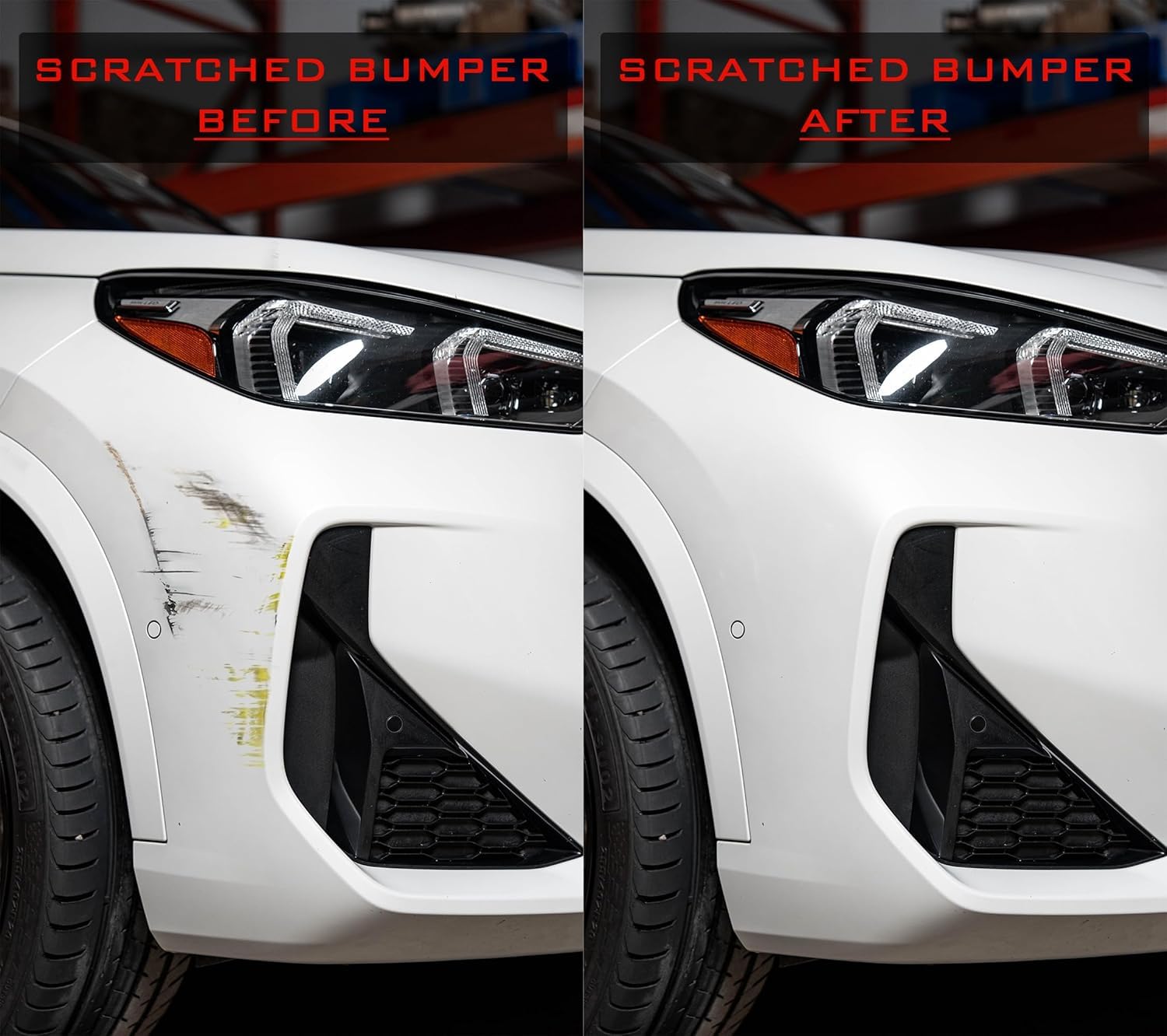 BUMPER SCRATCH FIX TOUCH UP PAINT KIT FOR SCRAPED SCRATCHED BUMPER QUICK AND EASY ALL IN ONE BUMPER REPAIR KIT AND SCRATCH REMOVER UNIVERSAL COLOR