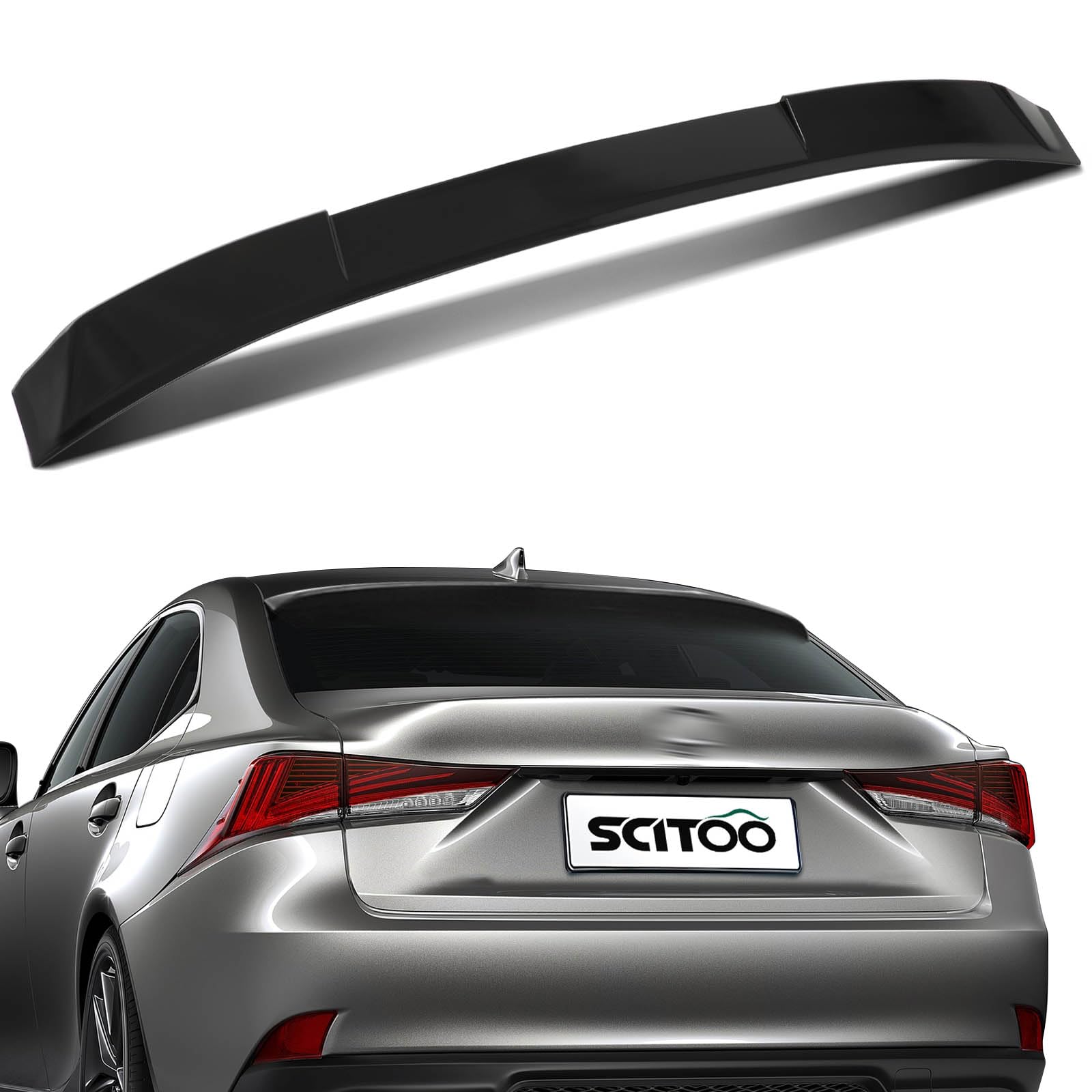 SCITOO ABS Roof Spoiler Fits for 2014-2019 for Lexus Global Recycled Standard Global Recycled Standard Global Recycled Standard