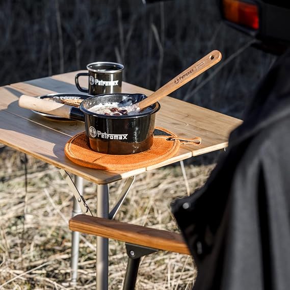 Petromax Enamel Pan for Campfire Cooking, Indoor/Outdoor Steel Pot