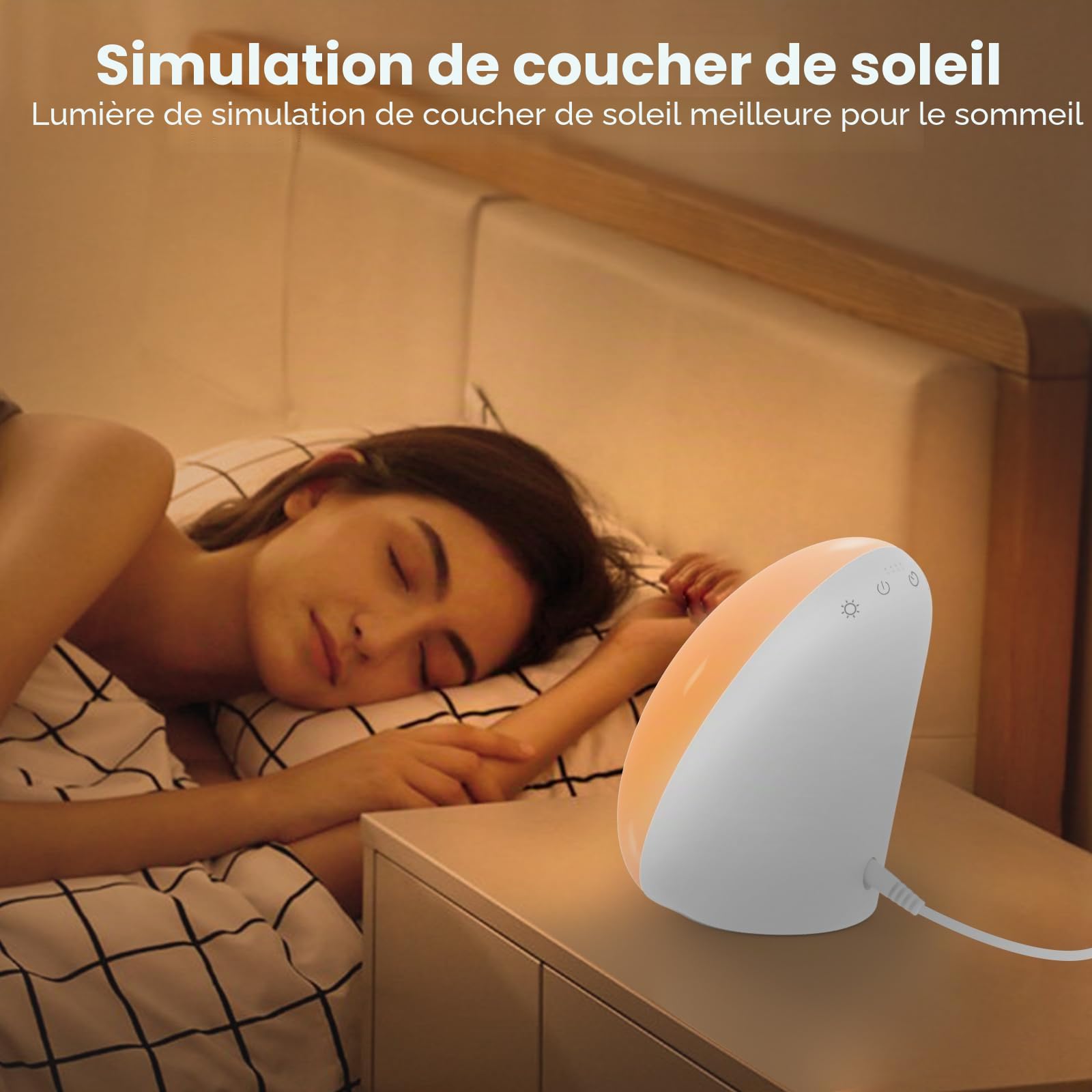 LASTAR Lampe de luminothérapie, lampe de luminothérapie 10 000 lux avec 4 températures de couleur et 5 niveaux de luminosité et minuterie 1H, lampe de jour à contrôle tactile avec fonction mémoire