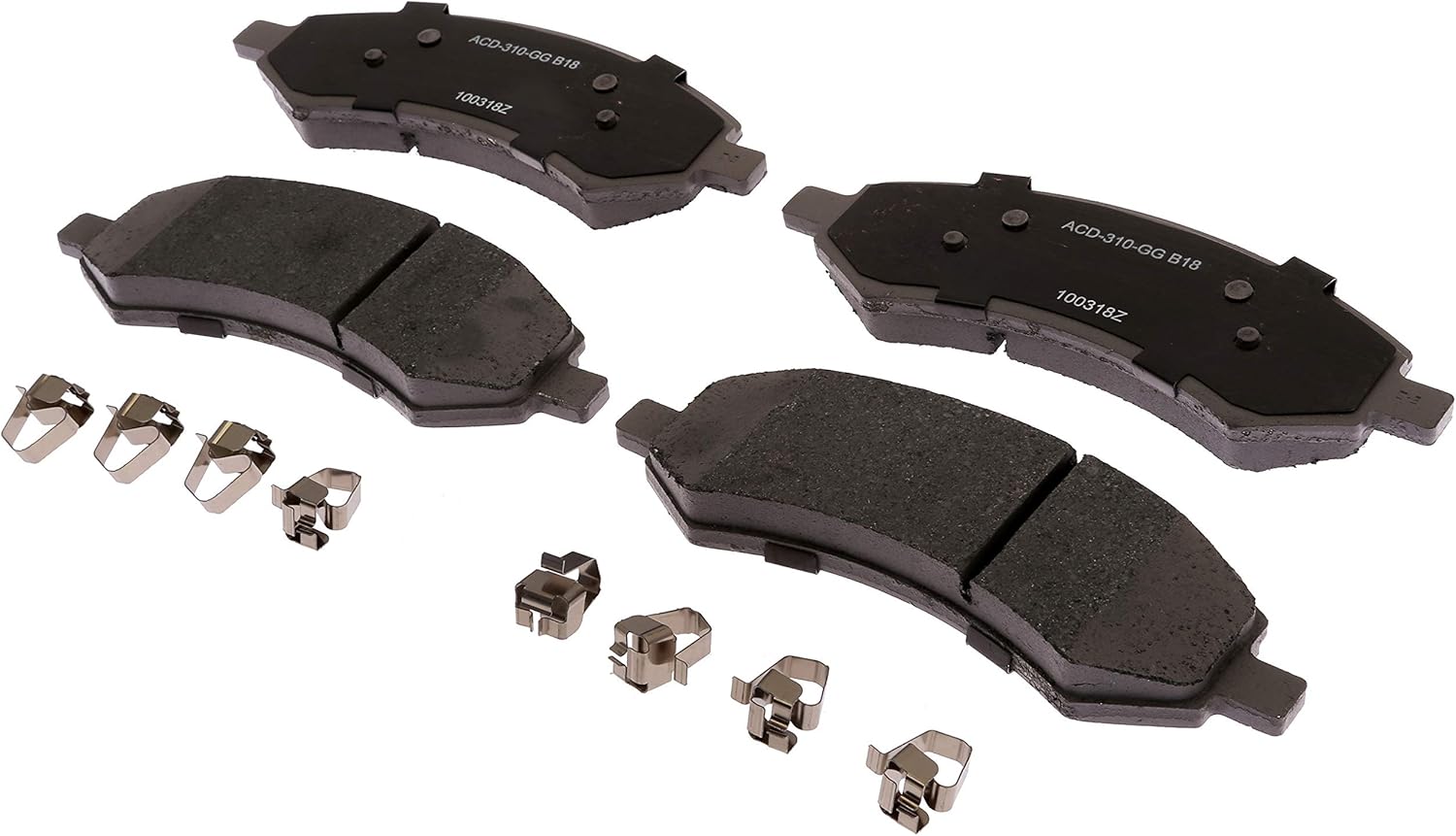 ACDelco Silver 14D1084CHF1 (19386925) Ceramic Front Disc Brake Pad
