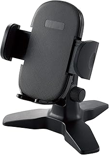 エレコム スマホ用スタンド ワンタッチホルダー ショートタイプ ブラック P-DSCHOTBK