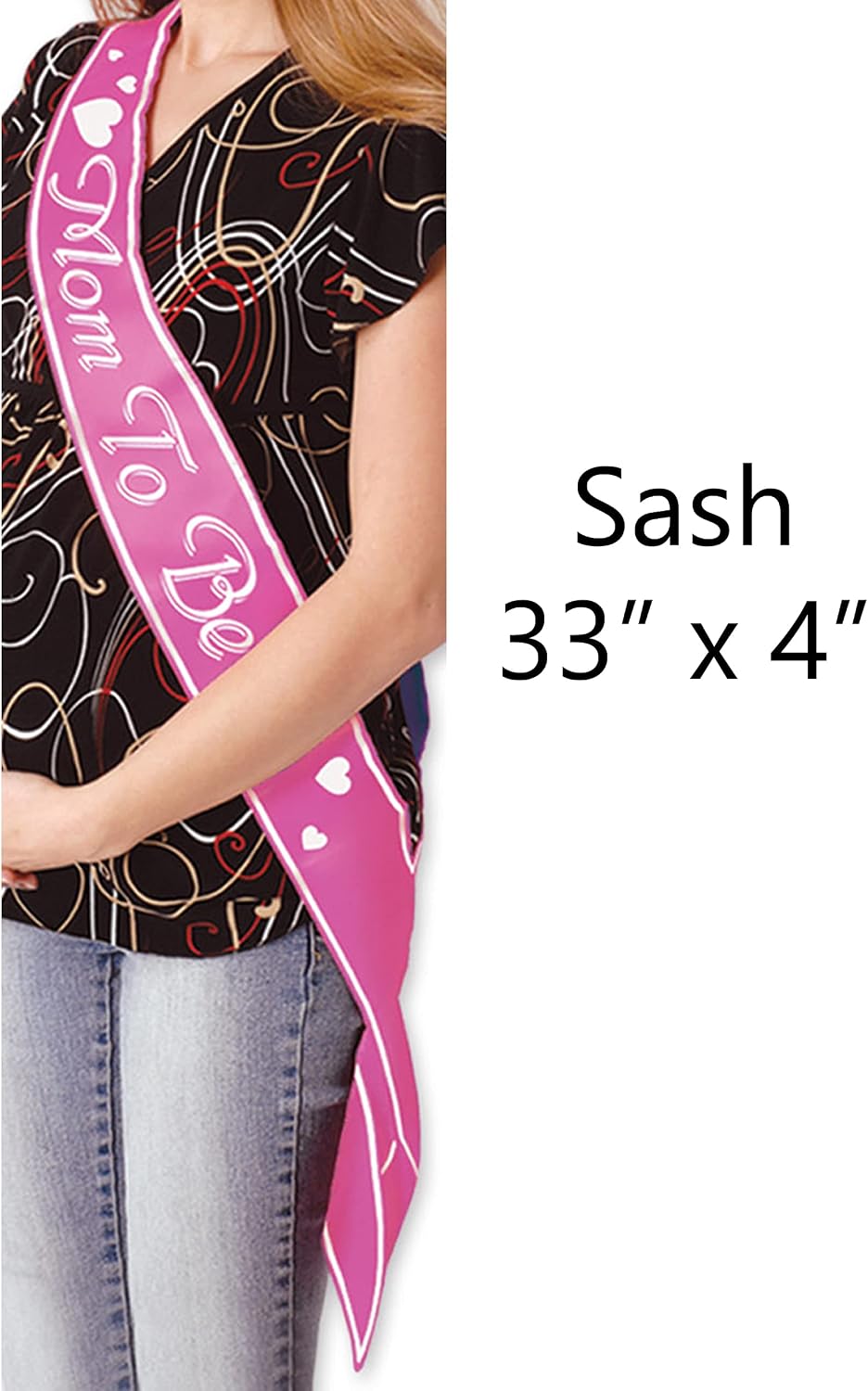 Beistle Mom to be Satin Sash, 33-Inch by 4-Inch