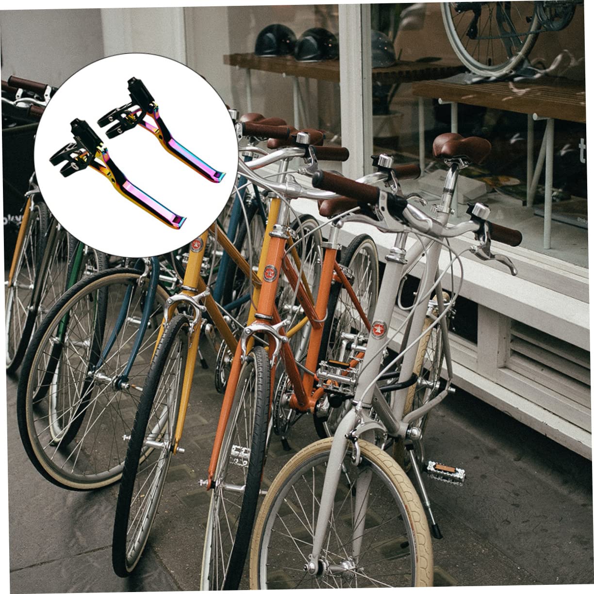 Leva Freno Bici in Lega Di Alluminio Per Mountain Bike Bici Da Strada Design Cavo Lavorazione Cnc Leggero e Resistente All Usura