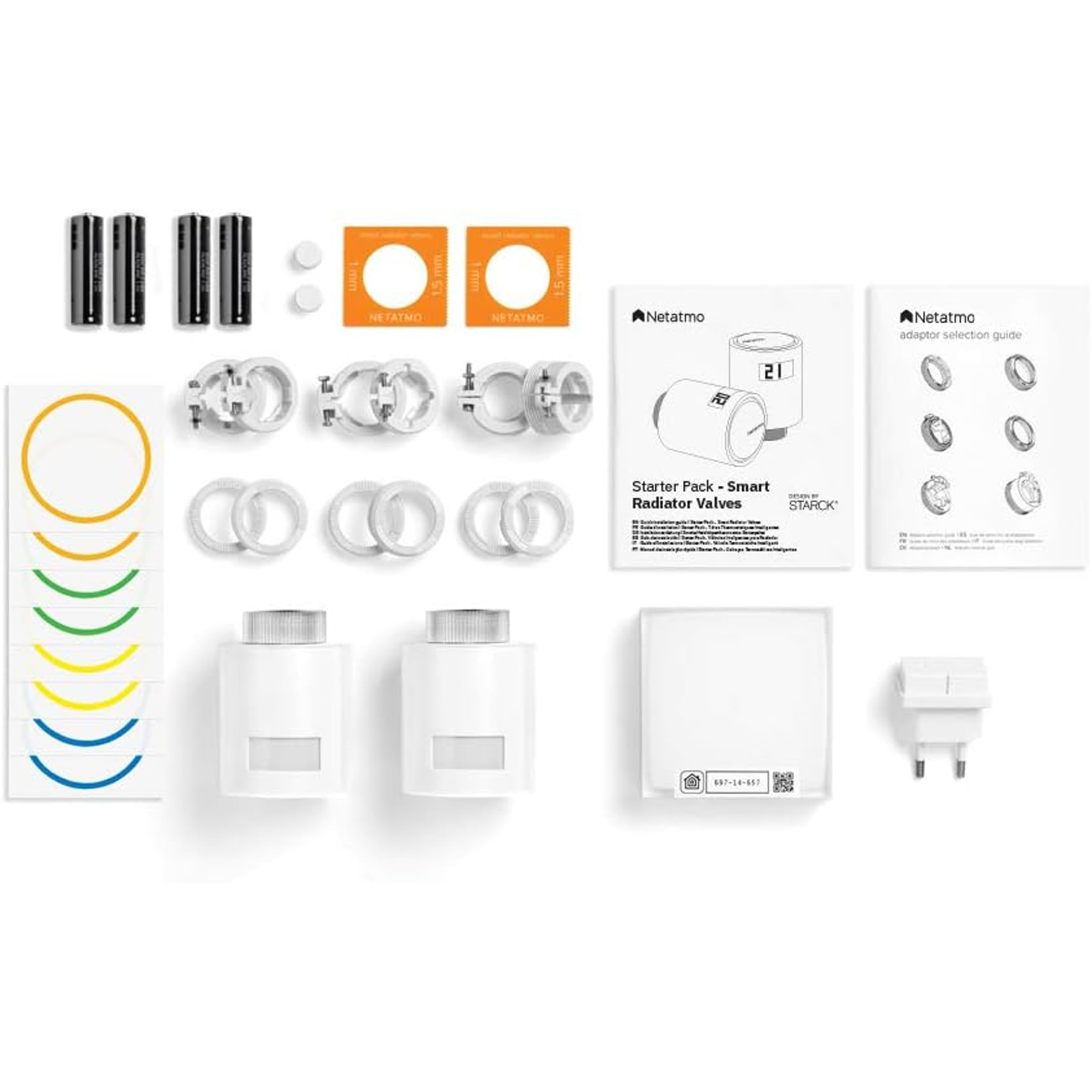 Netatmo Starter Pack - 2 Têtes Thermostatiques Connectée - NVP-DE