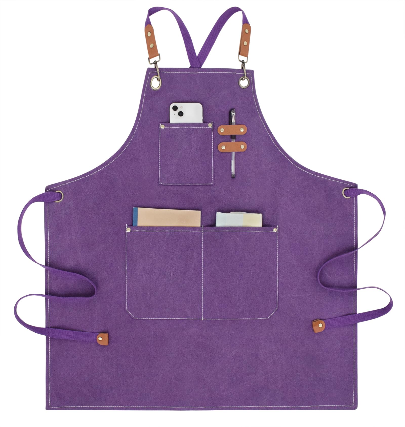 Nanxson Canvas Chef Apron for Men with Pockets Tool Apron for Cooking Gardening Painting