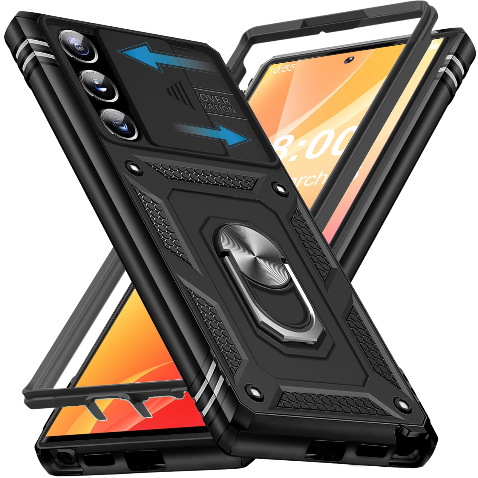 Giyer Handyhülle für Samsung Galaxy S21/S22/S23/S24/S25/S26 Ultra 5G Hülle mit Schutzfolie