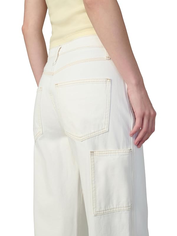 Joe's Jeans Women's The Baggy Carpenter Mid Rise Pant, Milk, 24 by Joe's - Used condition - Image 5
