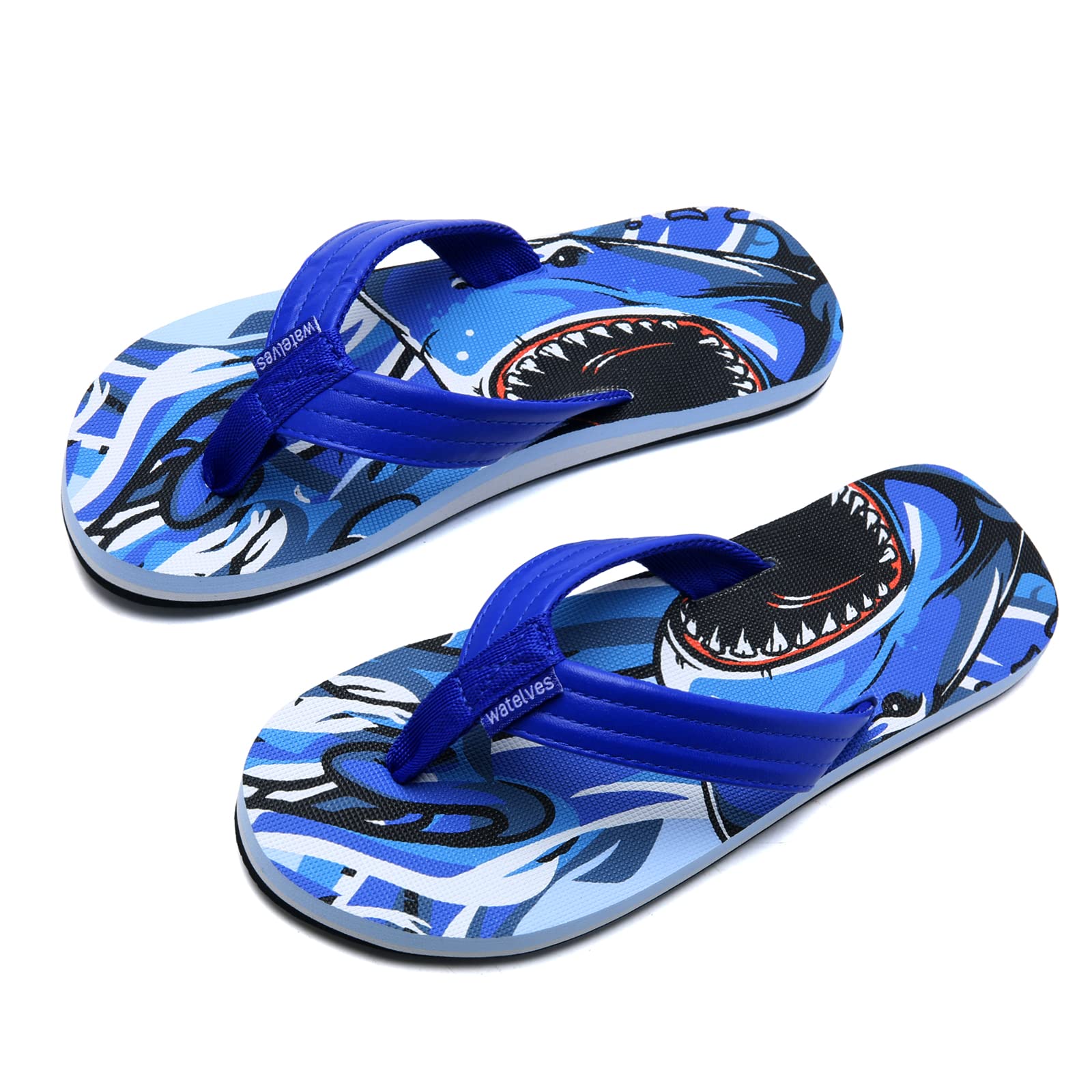 WateLves Flip Flops Kinder Zehentrenner Mädchen Jungen Badelatschen Sommer Strand und Pool Rutschfeste Zehensandalen