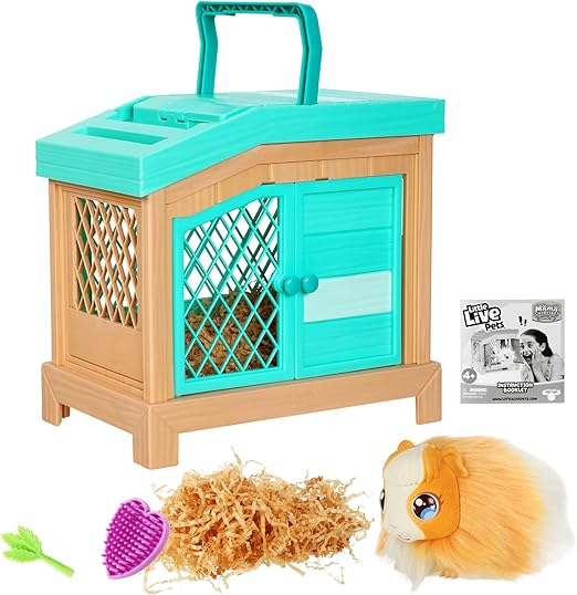 Little Live Pets Mama Surprise Interaktives MamaMeerschweinchen mit Stall und 3 Little Live Pets Mama Surprise Interaktives MamaMeerschweinchen mit Stall und 3