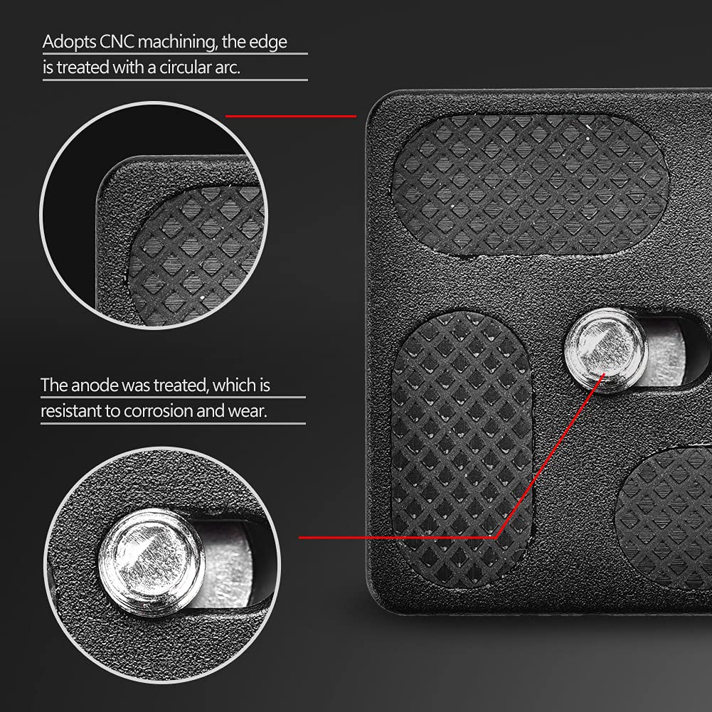 Plaque De Dégagement Rapide 1/4" Kavolet PU70 – Compatible Standard Arca, Pour Trépied, Monopode, Tête Sphérique