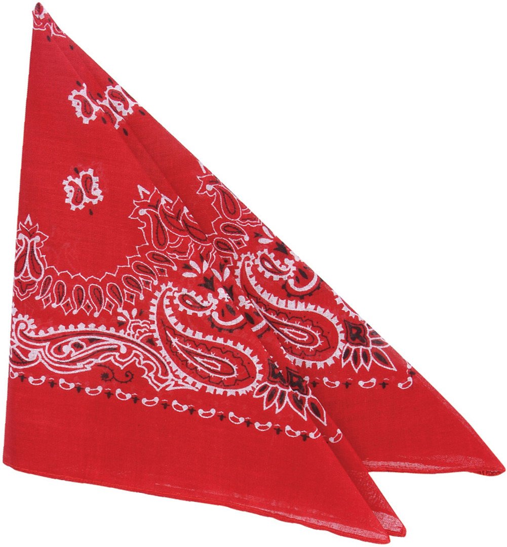 Rhode Island Novelty Cowboy Bandanas (One Dozen), Red