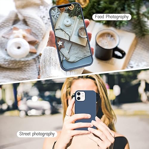 Miniatura 5 de Ownest Funda compatible con iPhone 12 y iPhone 12 Pro de 6.1 pulgadas con silicona a prueba de golpes, funda delgada para iPhone 1212 Pro con forro