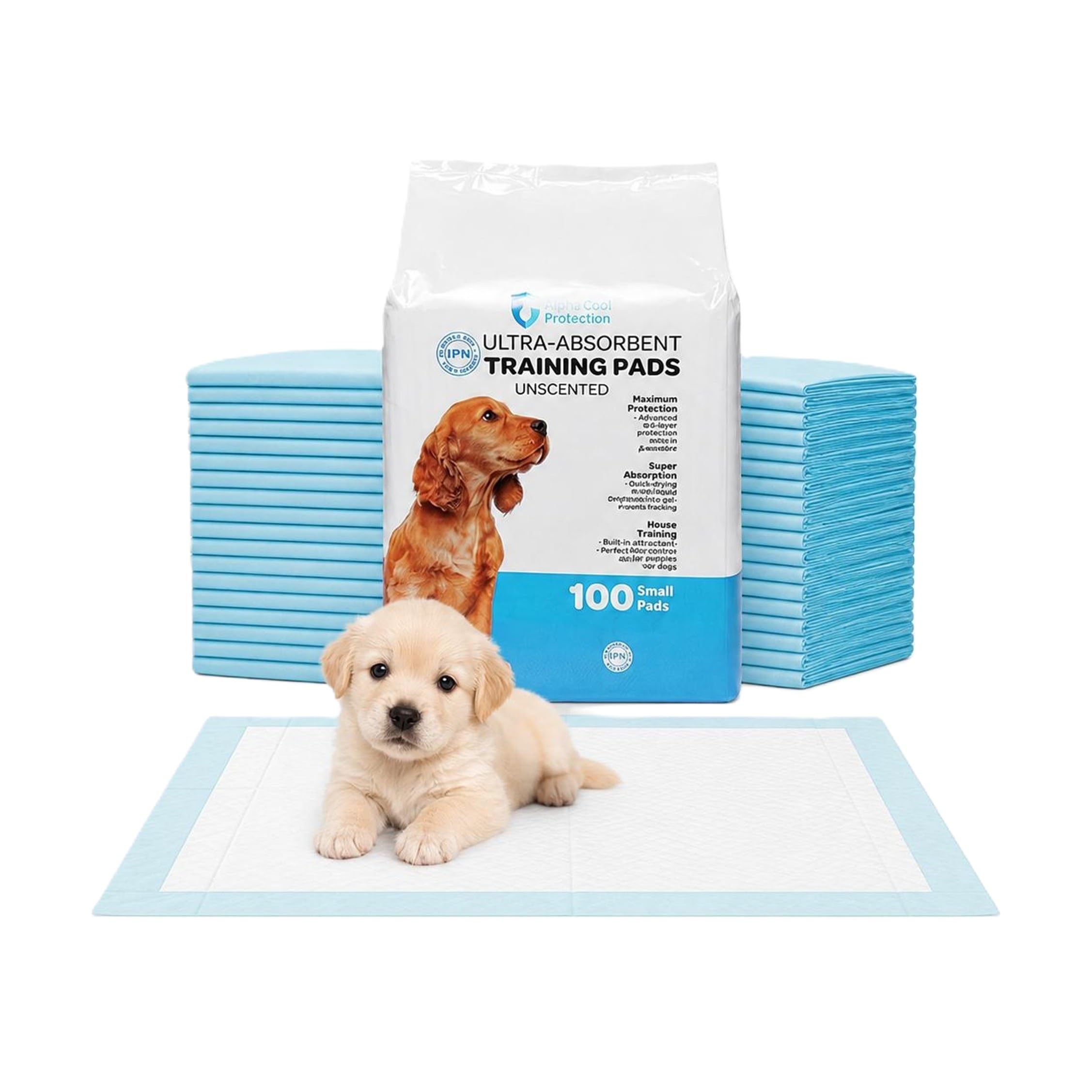 Tapis hygiéniques chiens à 5 couches d'absorption instantanée antifuite - Lot 300