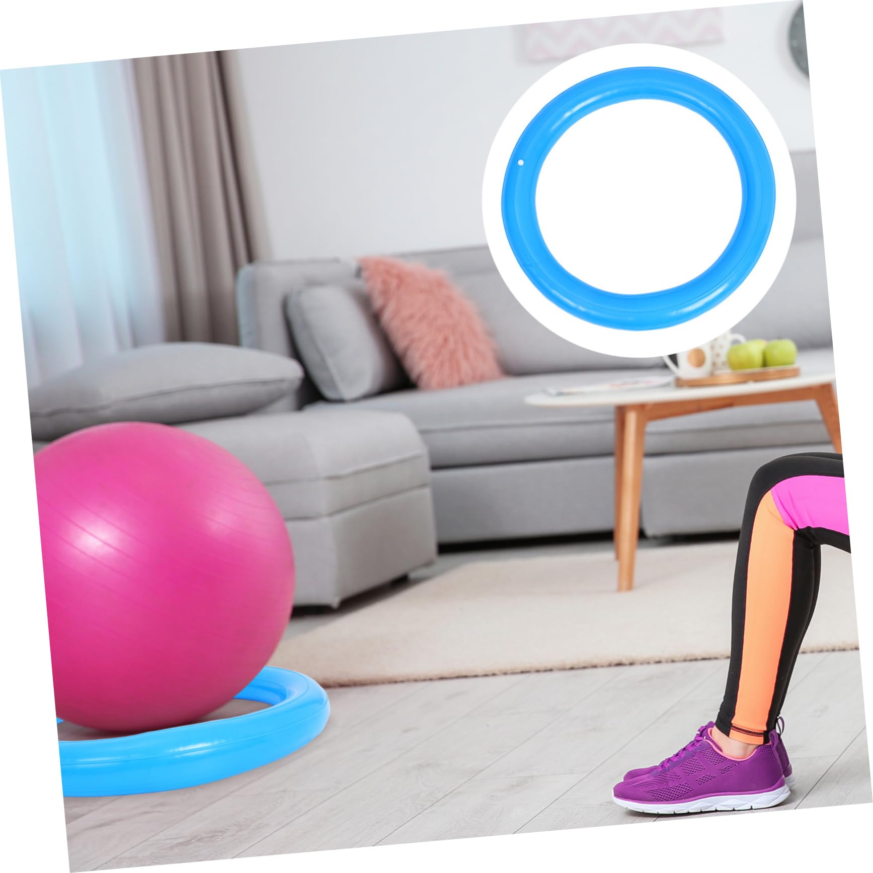 KOMBIUDA Yoga Base Stabilizzatrice Rotonda PVC Antiscivolo per Fitness e Esercizi Casa e Palestra
