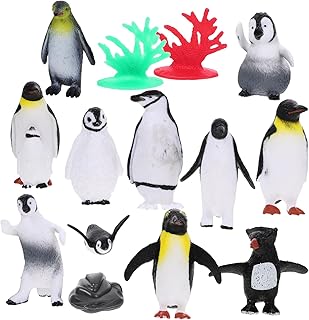 Totority 1 Conjunto De Brinquedos De Decoração Estatueta De Pinguim Modelo De Pinguim Pequeno Pinguim De Brinquedo Realista Modelos De Pinguim Estatuetas De Animais Estatuetas De Animais