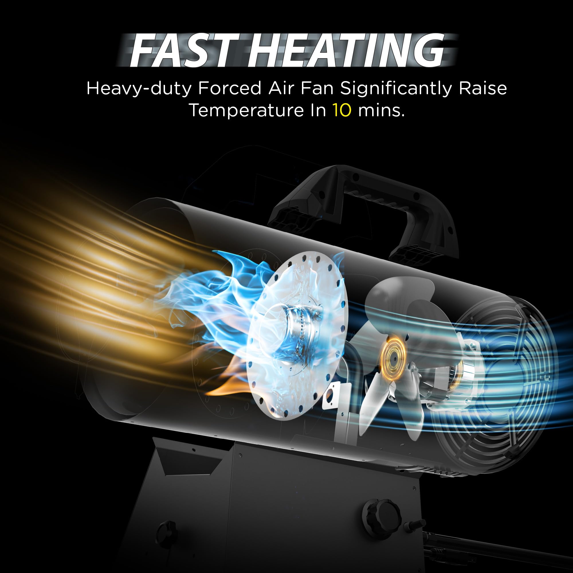 InoKraft MAXHEAT MH68 Propane Heater - 68,000 BTU -2