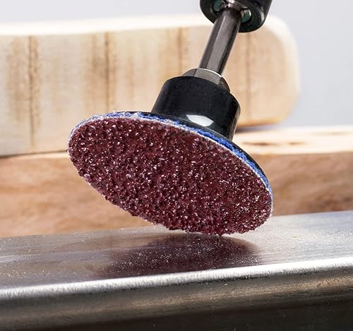 Miniatura 6 de S SATC 25 piezas de discos de lijado de 2 pulgadas con bloqueo de rollo, discos de cambio rápido para acondicionamiento de superficie, para