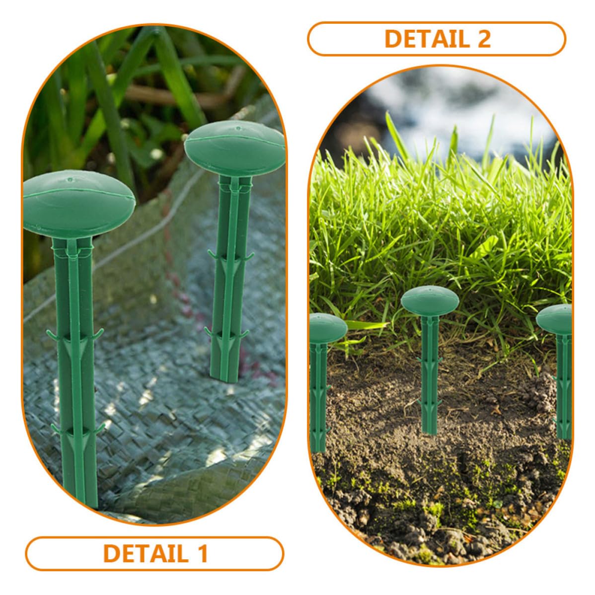 DOITOOL da Giardino per Fissaggio Verde 150 Pezzi in Teli Antierbacce e Tessuti da Giardino Uso Esterno e Campeggio