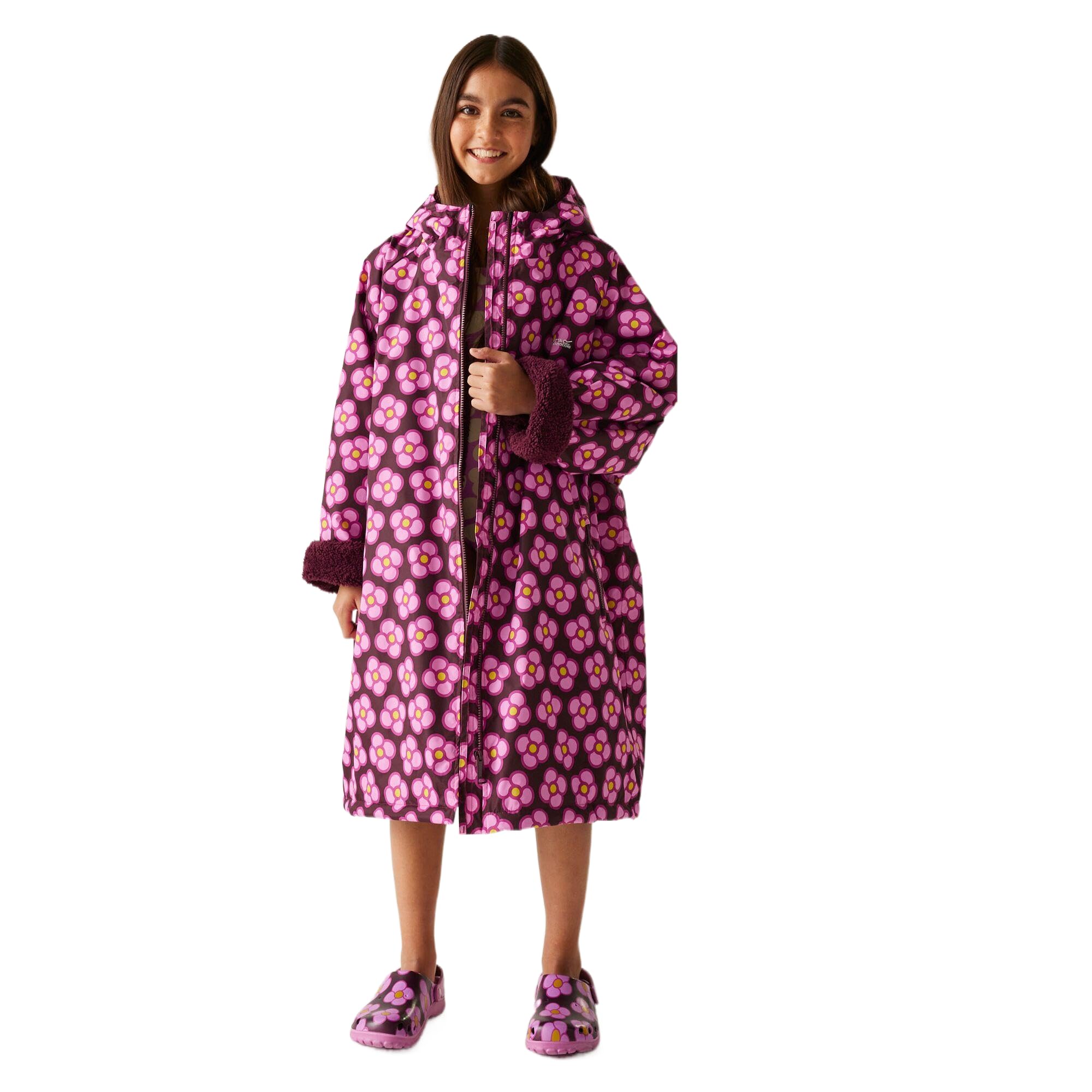 Regatta Orla Kiely Girls Changing Robe Waterproof