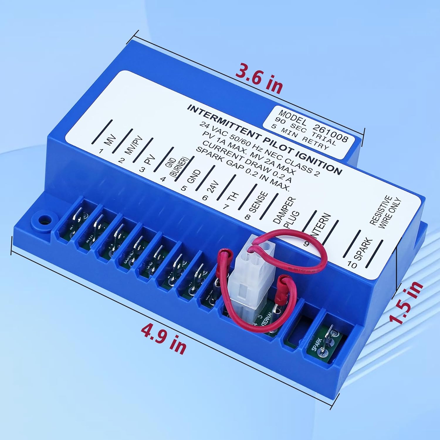 Compatible with Honeywell S8610U Intermittent Pilot Ignition Control Module S8610U1003 S8610U3009 Universal Ignition Module(Blue)