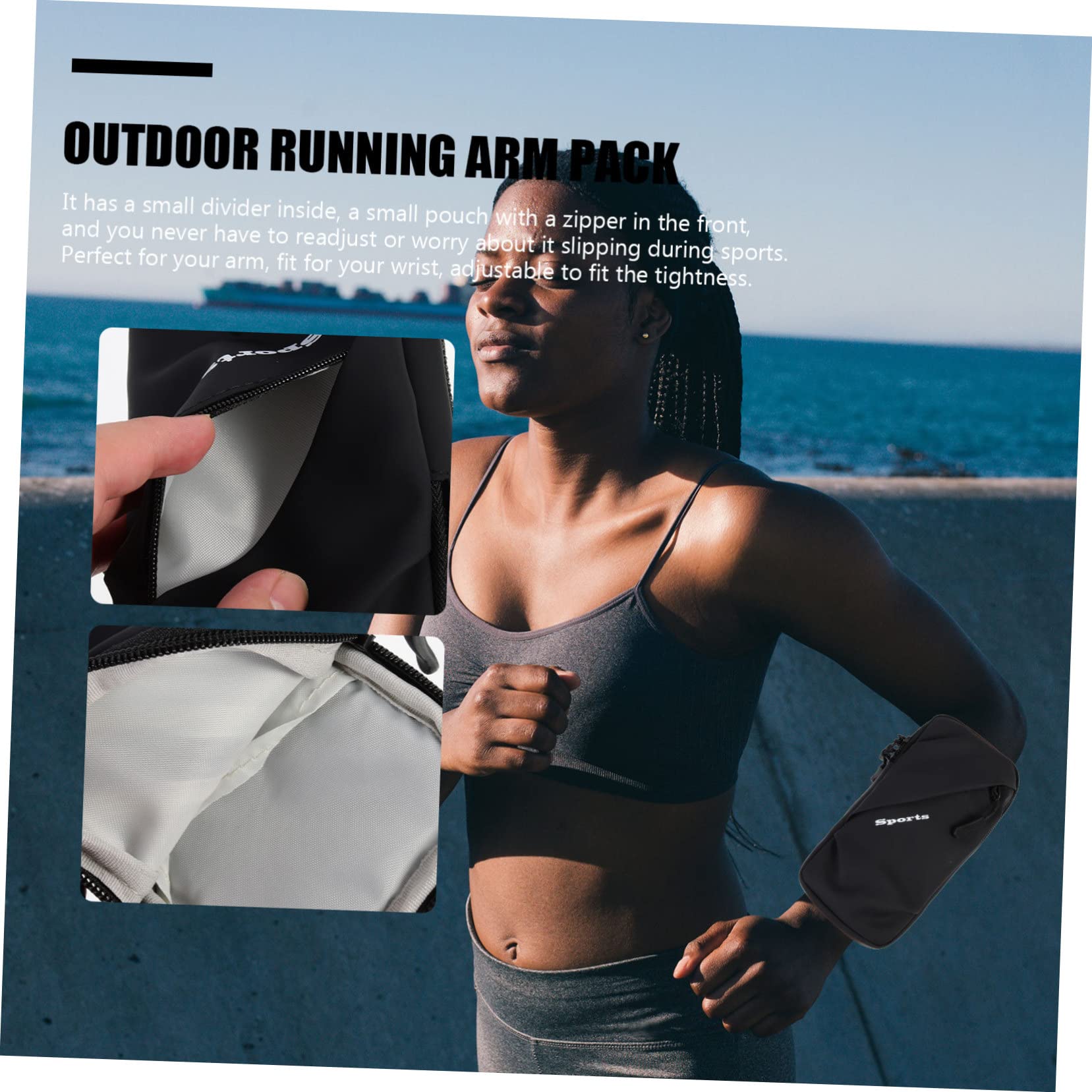 DOITOOL 4pezzi Brassard Per Smartphone Braccio Elasticizzata All Per Jogging e Fitness Protezione Design e