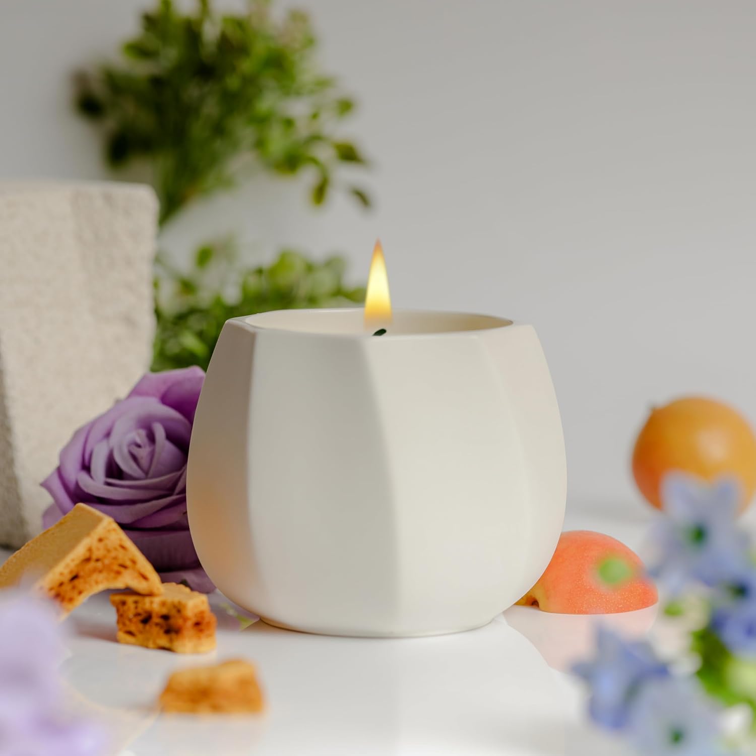 Scented Candle for Home, Luxury Ceramic Jar, Natural Soy Candle, Amalfi Citrus - Image 2