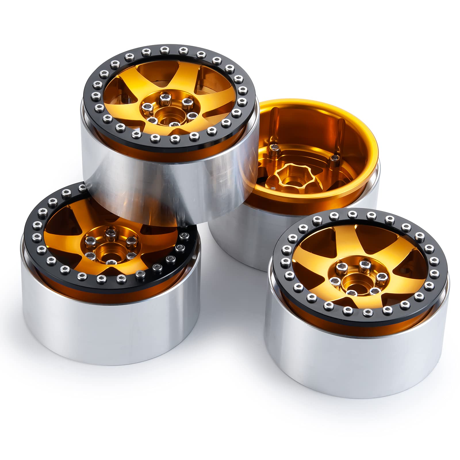 Axial SCX10 TREAL 2.2インチ ビードロックホイール 4PCS 2.2