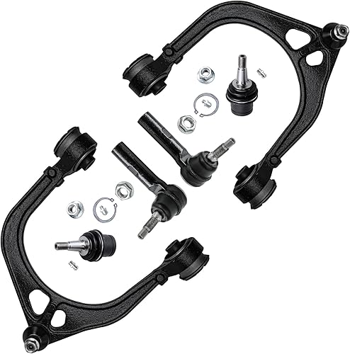 Detroit Axle - Kit de brazos de control de extremo delantero RWD para Chrysler 300 Dodge Magnum Charger Challenger, 2 brazos de control superiores,