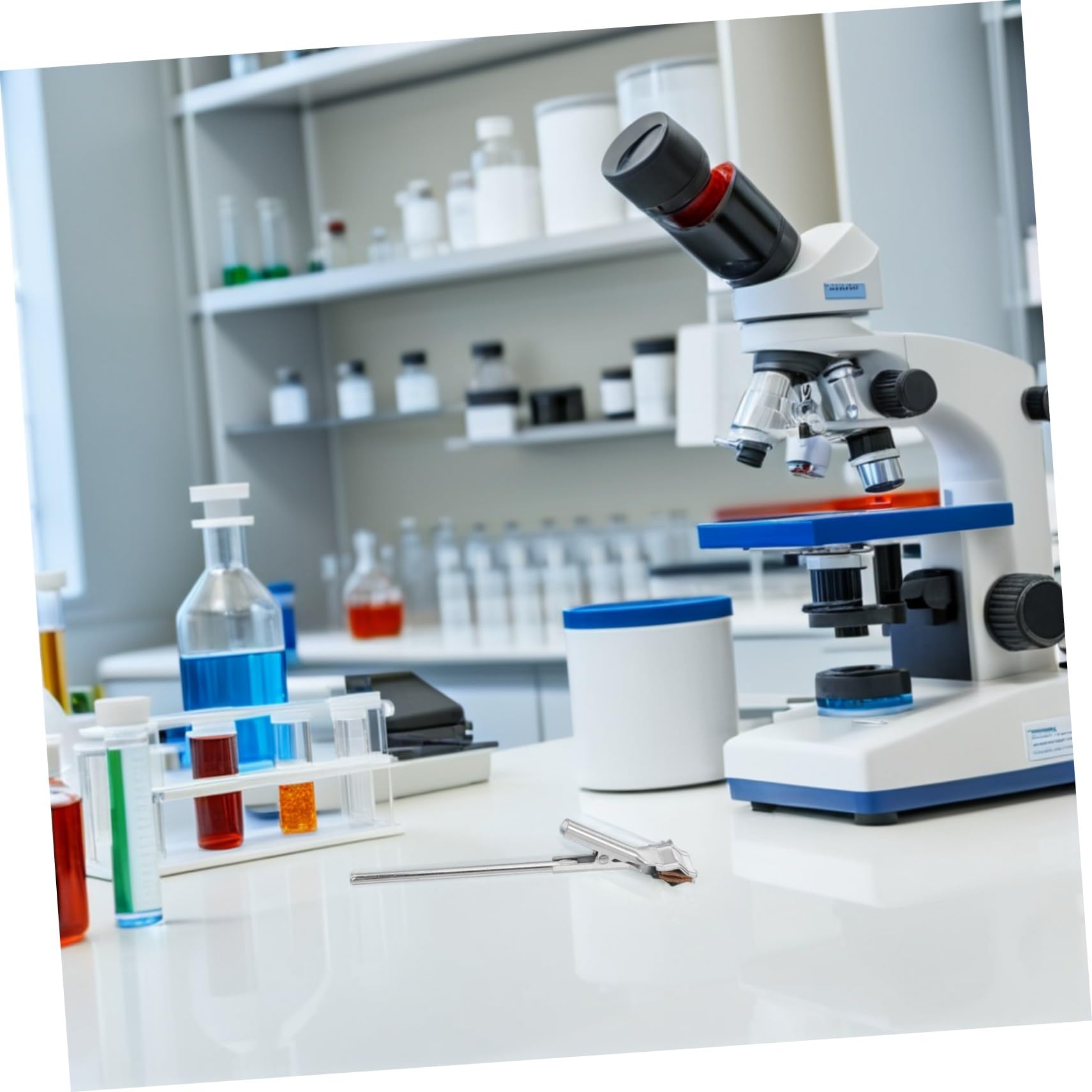 Abrazadera de Experimento 4 Piezas de Hierro Plata para Laboratorio