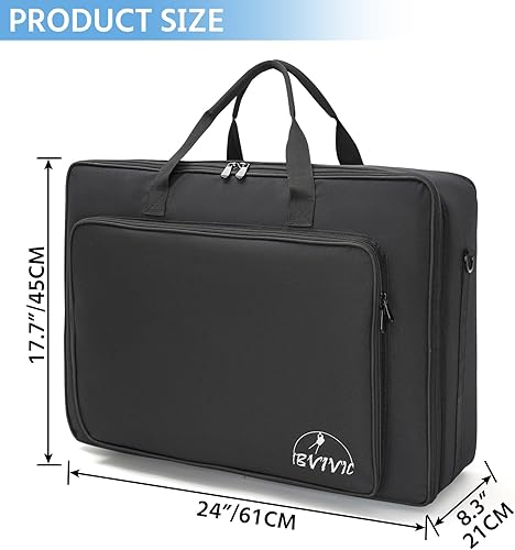 Miniatura 9 de 6 Par 516 '' acolchado Spotlight bolsa de almacenamiento de iluminación de escenario para 6 luces par bolsa con divisores, mango, correas