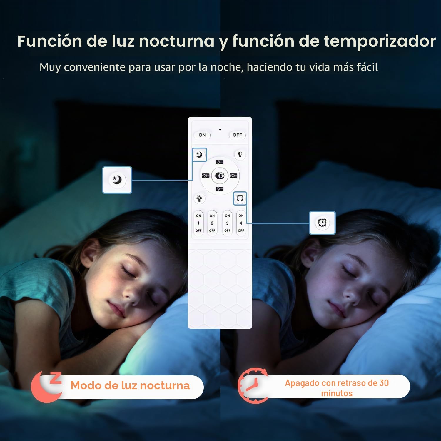 Lámpara de Techo LED Regulable Sala de Estar Negro 42W 65cm | Dormitorio Lampara Techo con Función de Memoria, Diseño Moderno de 2 Anillos Iluminación de Techo con APP de Control Remoto