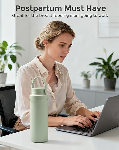 Miniatura 6 de Xaproo Botella enfriadora de leche materna de 22 onzas, enfriador de leche materna con enfriamiento de 360 durante 24 horas, enfriador de leche