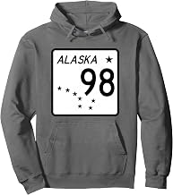 Alaska Highway 98 Sign AK-98 State Hwy Pullover Hoodie