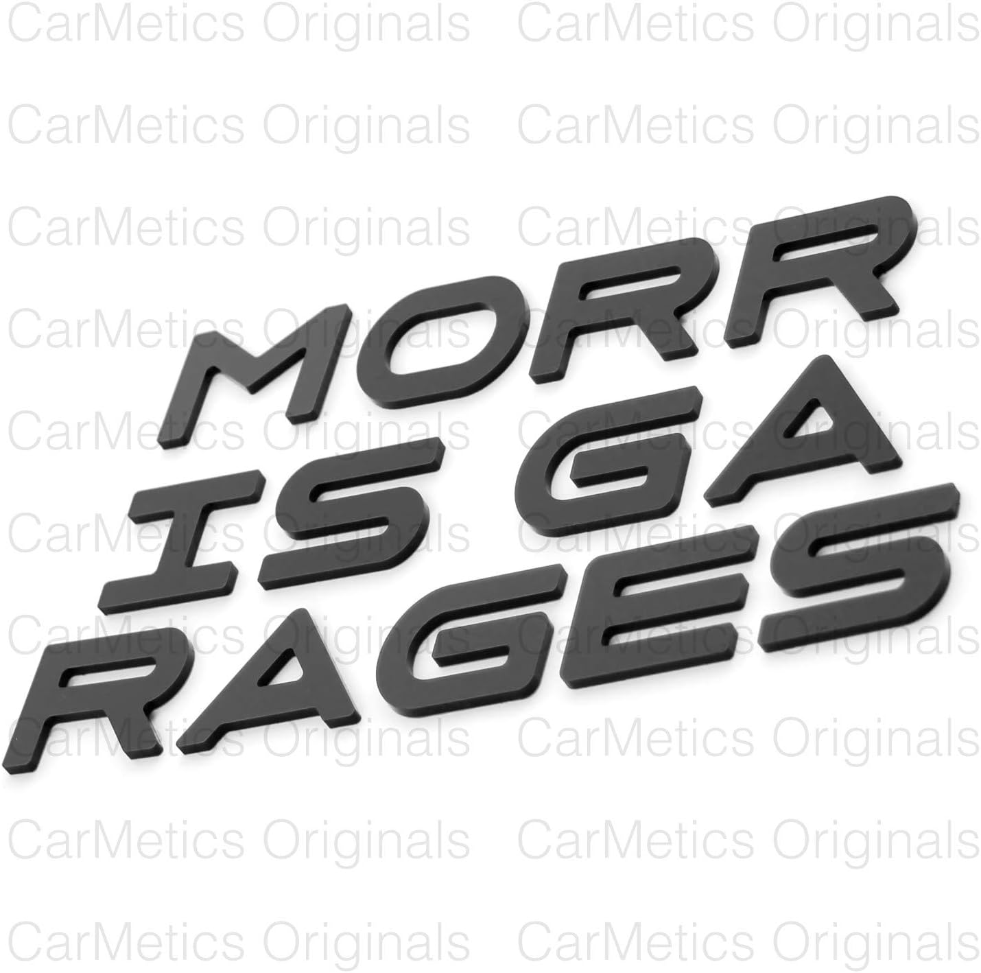 CarMetics Morris Garages 3D Letters (3D Stickers 3D Logo 3D Emblem for MG Hector, EZS and Hector Plus Accessories) � Glossy Black - 1.4 Inch � 1 Set
