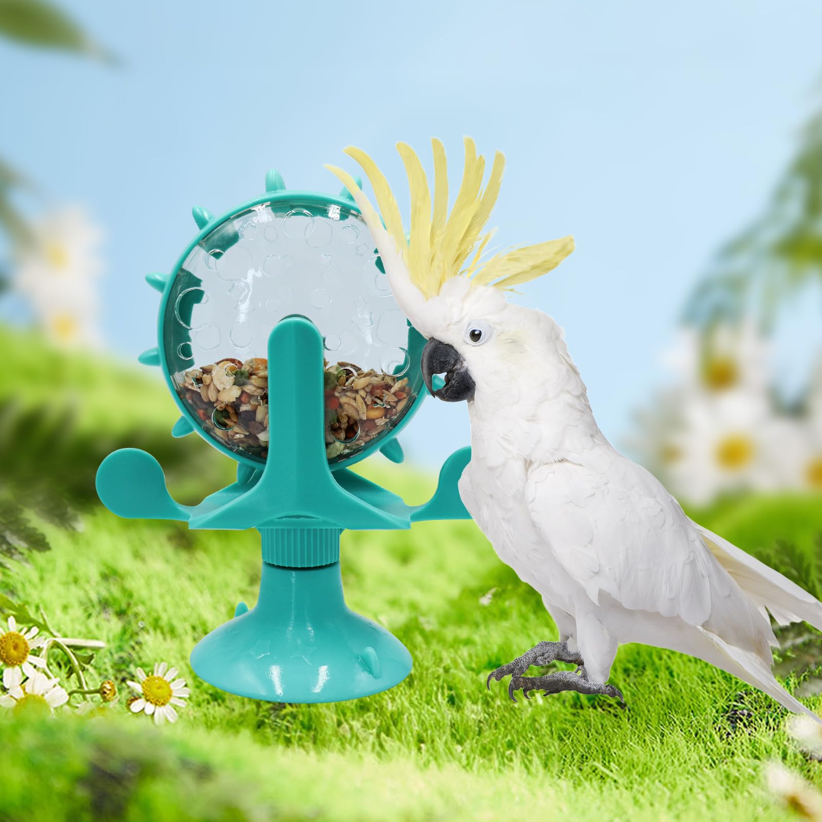 Oooct Bird Foraging Toys, Parrot Rotating Feeders, Bird Chewing Toys, Bird Enrichment Toys, Bird Cage Accessories, Suitable for Birds Parrots Parakeets Cockatiels Conures Lovebirds