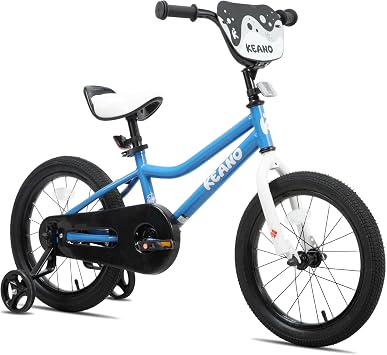 KEANO Kids Bike for Boys Girls Ages 3-12 Years Old, 12-18 Inch BMX Style Kids Bikes with Training Wheels, 20 Inch Kids Bicycle with Kickstand