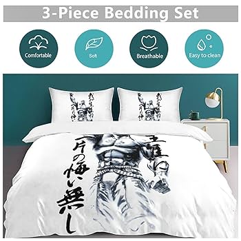 インヴェル　掛けカバー　枕カバー　セット Amazon｜布団カバー 3点セット 北斗の拳 ケンシロウ 寝具カバー