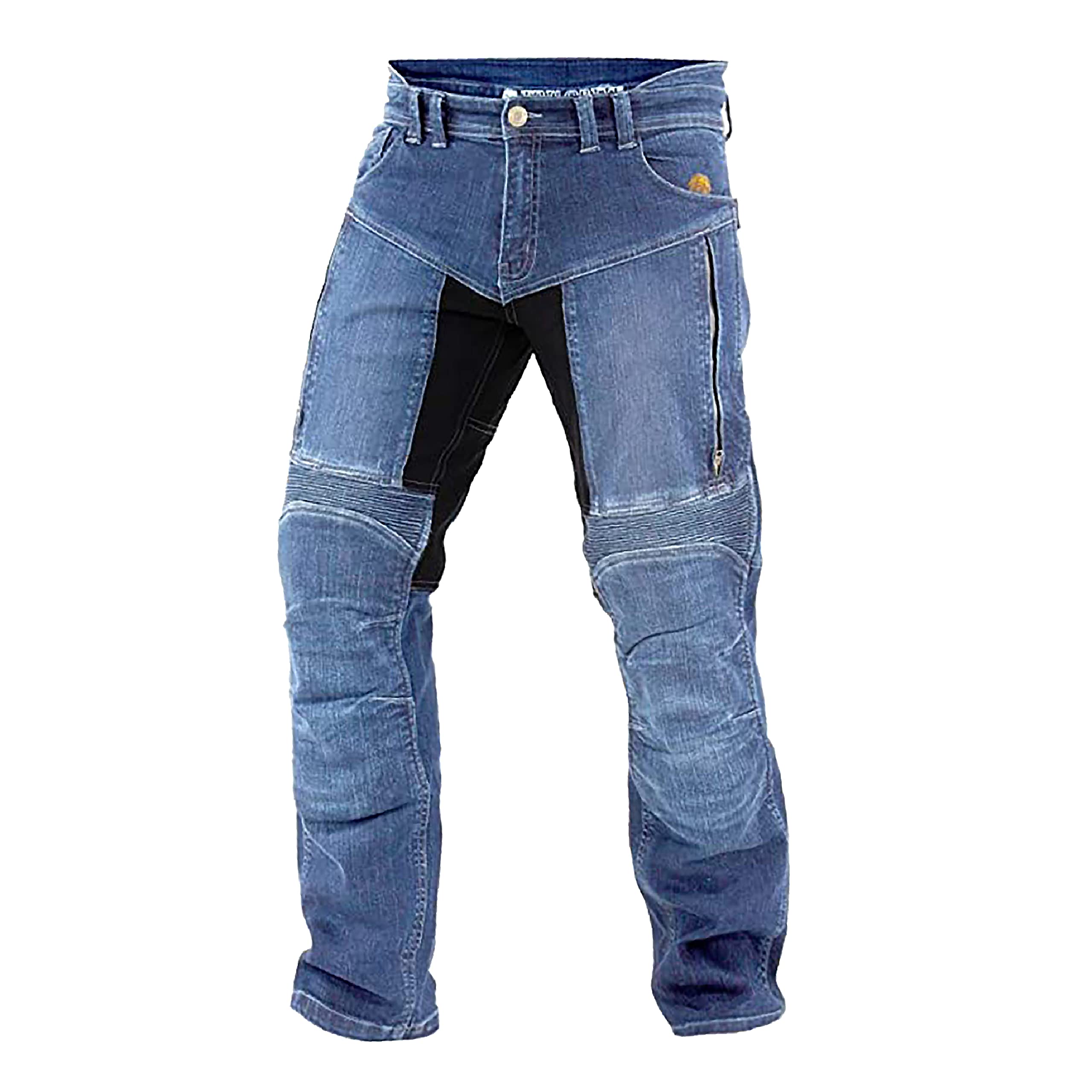 WinNet Jeans da Moto con Inserti in Kevlar Anti Abrasione da Uomo